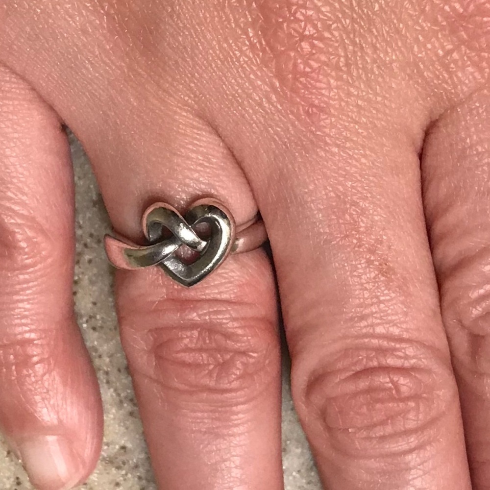 James Avery heart knot ring